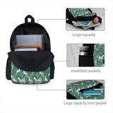 Rockin Rainbow Zebras On Green Backpacks Men's Backpacks Bags
