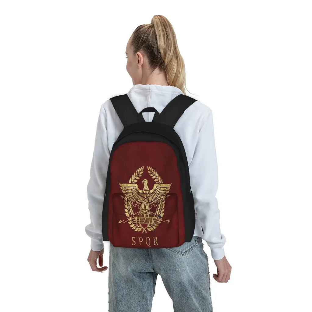 Roman Empire Emblem - Vintage Backpacks Men's Bags