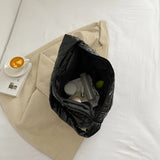 Roomy Handbag For Women Cotton Padded Bags Female Shoulder Messenger Bag