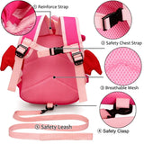 Rose Dragon School Backpack 3D Dinosaur Kids School Bags Boys Girls Schoolbag