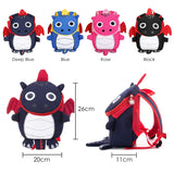 Rose Dragon School Backpack 3D Dinosaur Kids School Bags Boys Girls Schoolbag