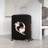 Rose Pink Luggage Cover Elastic Dust Scratch Resistant Protective