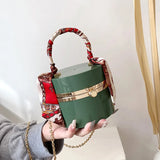 Acrylic Scarf Clutch for Women Metal Shoulder Chain Bag