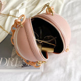 Acrylic Chain Hand Bags Basketball Crossbody Bag