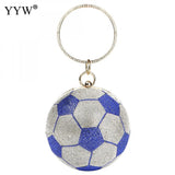 Round Basketball Shoulder Bags Totes Acrylic Messenger Handbag