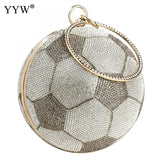 Round Basketball Shoulder Bags Totes Acrylic Messenger Handbag
