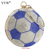 Round Basketball Shoulder Bags Totes Acrylic Messenger Handbag