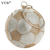 Round Basketball Shoulder Bags Totes Acrylic Messenger Handbag