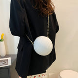 Round Shoulder Bags for Women Small Crossbody Bag Fashionable Decoration