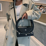 Women's Winter Tote Bag French Style Leather Shoulder Bag
