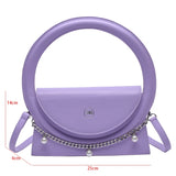 Women's Winter Tote Bag French Style Leather Shoulder Bag