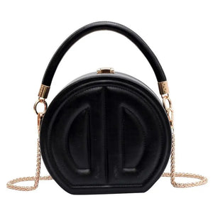 Round Portable Box Bag Crossbody Shoulder Bag for Women