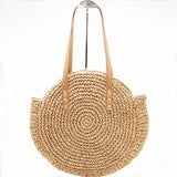 Round Straw Beach Bag Woven Bags For Women