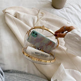 Clear Acrylic Party Clutch Evening Bag Shoulder Bag Totes