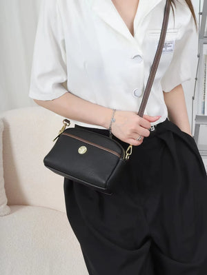 Women Small Leather Satchel Shoulder Bag