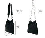 Ruched Shoulder Bag Chain Handbags Soft PU Leather Crossbody Totes