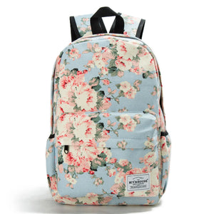 Canvas Women Backpack School Backpacks for Teenager Girl Laptop