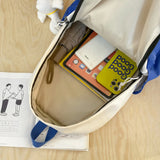 Girls School Bag Laptop Rucksack Shoulder Backpack Multi-Pocket Girls Solid