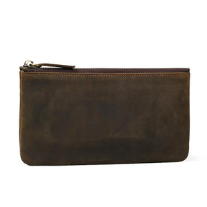 Men's Wallet Retro Oil Leather Crazy Horse Leather Handbag Coin Dollar Purse