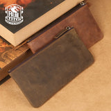 Men's Wallet Retro Oil Leather Crazy Horse Leather Handbag Coin Dollar Purse