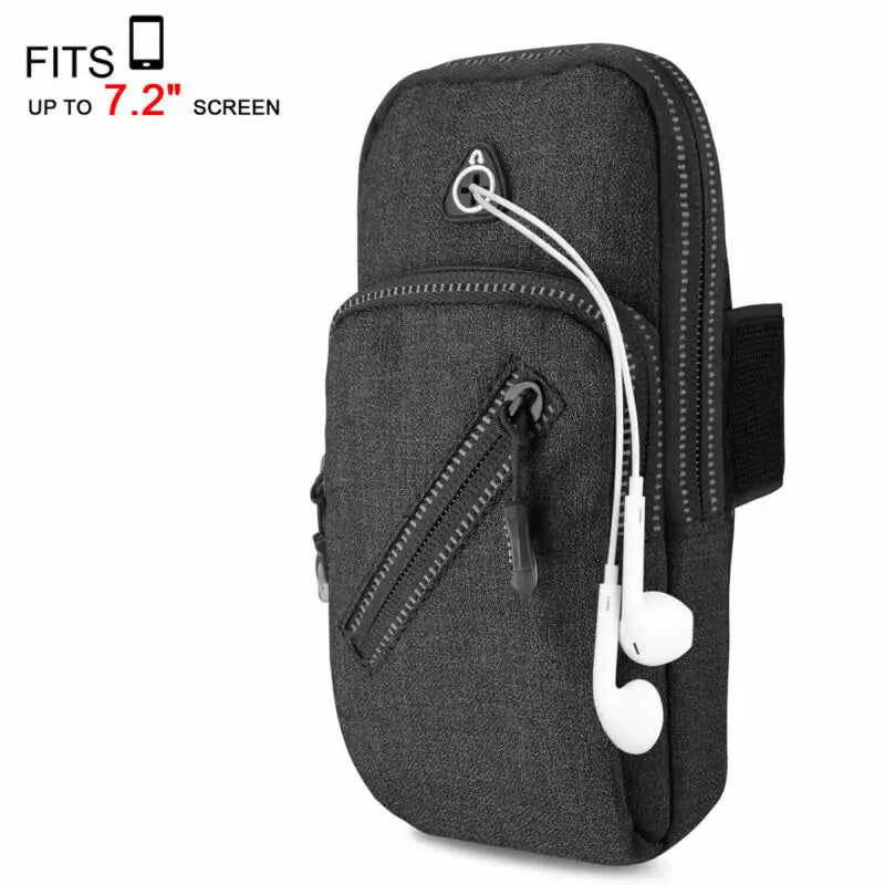 Running Arm Band Bag Zipper for Outdoor Gym, Mobile Phone Holder