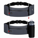 Running Belt for Women Men Foldable Water Bottle Holder Adjustable Waist Pouch