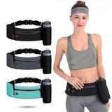 Running Belt for Women Men Foldable Water Bottle Holder Adjustable Waist Pouch