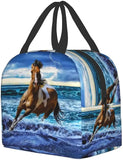 Running Horse Lunch Bag Tote Bag Insulated Lunch Container