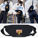 Pizza Print Waist Bags Casual Unisex Chest Pack Traveling Bum Bag