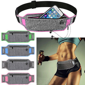 Sport Bum Bag Pack Travel Belly Waist Money Belt Zip Hiking