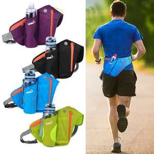 Sports Waist Bag with Water Bottle Pocket