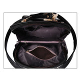 Pu Leather Backpack Women High Feminina Rucksack School Bags