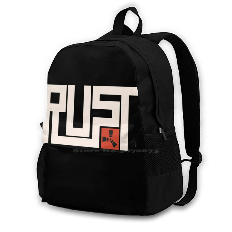 Rust Arrivals Satchel Schoolbag Bags Backpack Typography Alpha