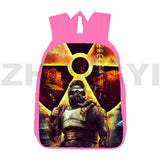 Stalker 2 Pink Anime Backpack for School Girls 12/16 Inch
