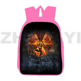 Stalker 2 Pink Anime Backpack for School Girls 12/16 Inch