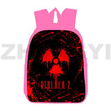 Stalker 2 Pink Anime Backpack for School Girls 12/16 Inch
