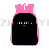 Stalker 2 Pink Anime Backpack for School Girls 12/16 Inch