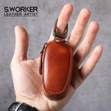 Vintage Style Leather Key Chain Men's Waist Car Key Chain