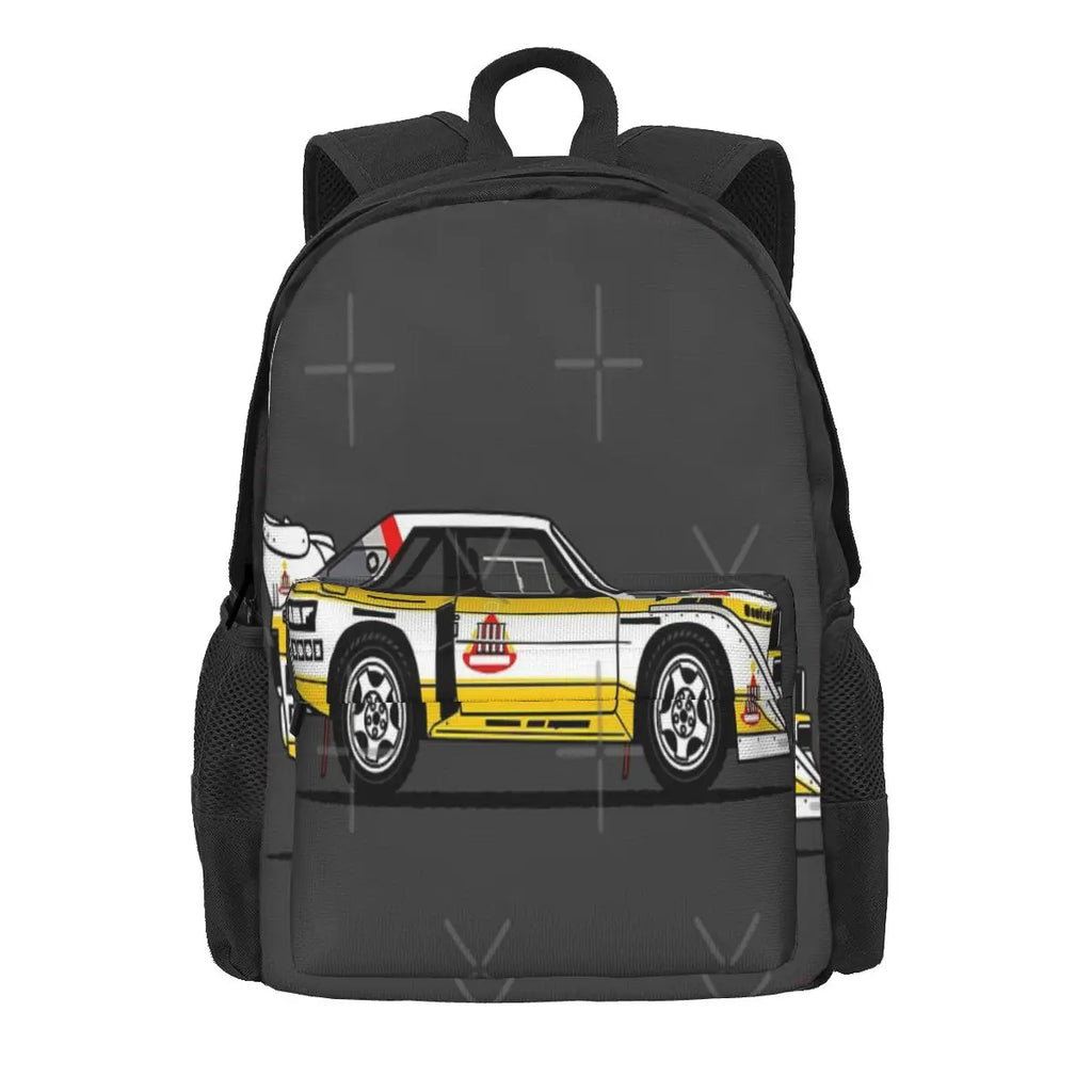 Classic Rally Car Backpack Vintage Women's Bag