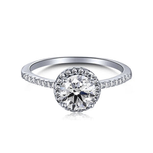 925 Silver Morse Artificial Diamond High Carbon Diamond Round Bag Seal Ring