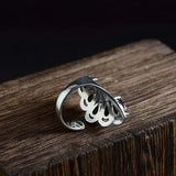 S925 Silver Vintage Style Zircon Inlay Ring for Women