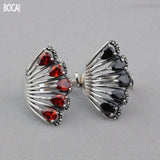 S925 Silver Vintage Style Zircon Inlay Ring for Women