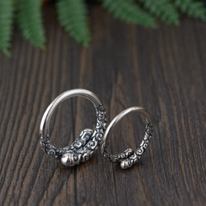 S990 Thai Silver Vintage Style Ring for Women