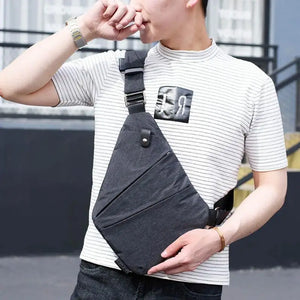 Unisex Anti-Theft Shoulder Bag Hidden Breast Package For Men