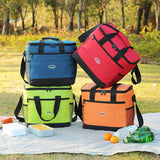 16L Thermal Picnic Tote Food Storage Cooler Bag for Family