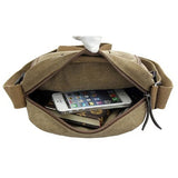 Canvas Shoulder Sling Bag Outdoor Crossbody Rucksack