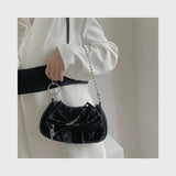 SCOFY Bowknot Shoulder Bag Chain Clutch Bag for Women Handbag