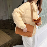 SCOFY Faux Suede Shoulder Bag for Women Widen Strap Handbag