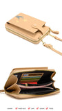 SCOFY Floral Small Phone Bag Women PU Leather Crossbody Mini Shoulder Purses Han