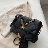 SCOFY Geometric Mini Chain Messenger Bag for Women